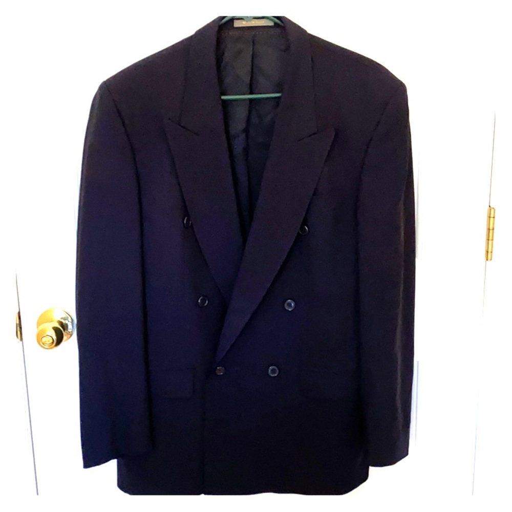 Blue Sport Coat 40R Mens